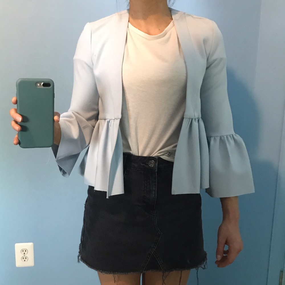 Topshop Light Blue Blazer
